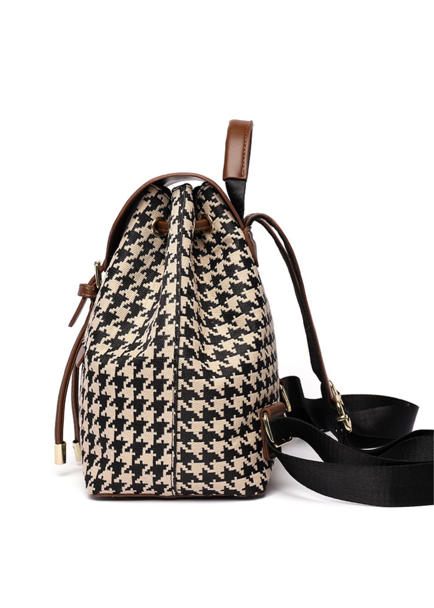 Houndstooth Women's Backpack, High Capacity Bags